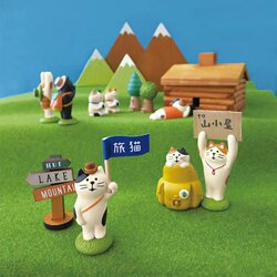 Japanese-Style Zakka Miscellaneous Goods for Hiking, Picnics, Travel Photography, Cat ins Cute and Healing Desktop Ornaments Trendy Small Gifts