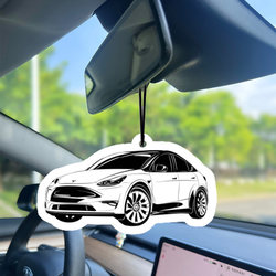 Tesla Model 3 Y Special Car Fragrance Pendant, Perfume Hanger, Odor Removal Car Fragrance Accessory