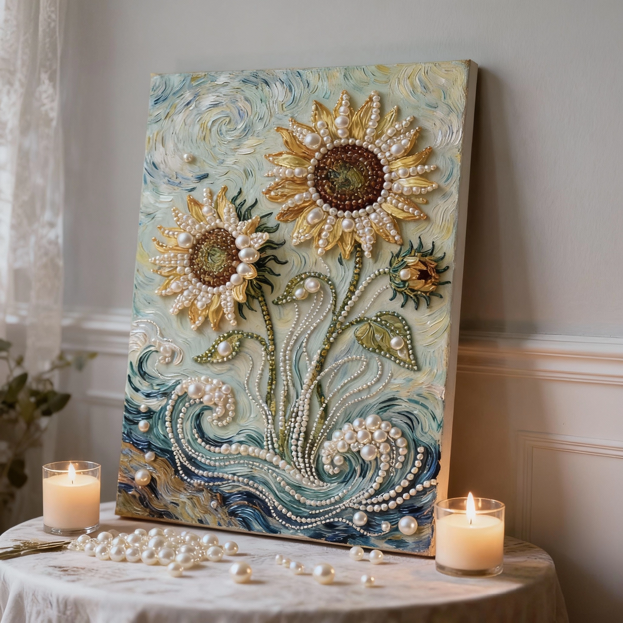 江南水乡数字油画diy风景治愈清新手工绘涂填充色丙烯装饰油彩画