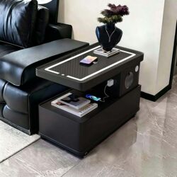 Movable Coffee Table, High-End Side Cabinet Next to the Home, Light Luxury Living Room, Italian Minimalist New Style Sofa Side Table Trolley