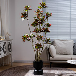 Large Artificial Foliage Plant for Living Room Indoor Decoration, Fake Flower Tree, Potted Plant, High-End Artificial Tree, Floor-Standing Ornament