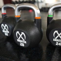 Xmaster Kettlebell Fitness Home Cpu Competitive Rubber-Coated Kettlebell Ball Kettle Lifting Dumbbell Squat Equipment Kettle Lifting Dumbbell