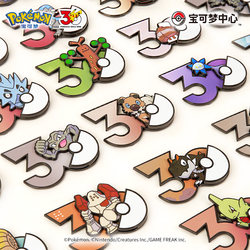 Pokémon 30Th Anniversary Refrigerator Magnet Rock Type Geodude Rockruff Game Merchandise