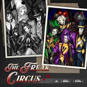 [Authorized by the artist] Weird and Freak Circus 1820s/2020s fan original peripherals Double Flash Bar Chi