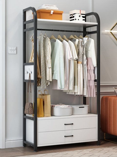 Stand Up Hanging Robe Rack Drawer model cloak rack solid wood ecological board landing bedroom ...