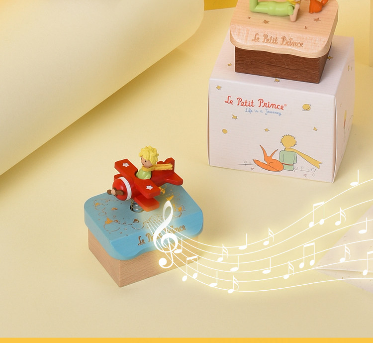 スカイミュージックボックス リトルプリンス ゼンマイ式オルゴール