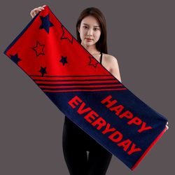 Sports Towel, Pure Cotton, Sweat-Absorbent, Quick-Drying, Gym Professional, Suitable for Table Tennis, Badminton, Basketball, Swimming, for Women and Men, Extra Long