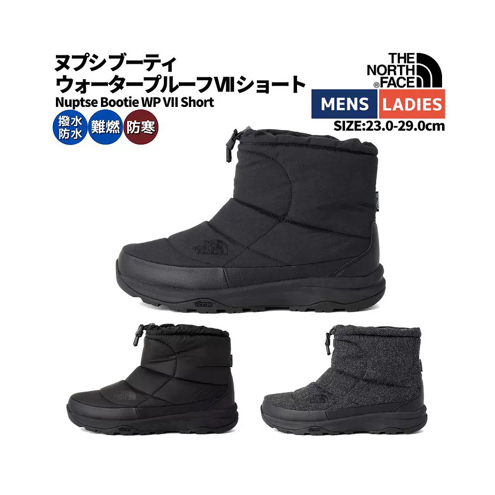 日本直邮The North Face THE NORTH FACE Nuptse Bootie WP VII S-Taobao