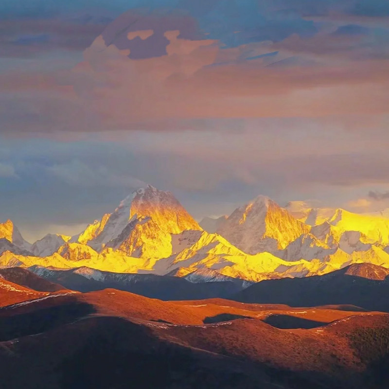 2-8人小团 成都到川西5天4晚稻城亚丁旅游四姑娘山鱼子西跟团游