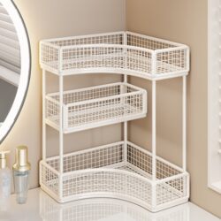Cosmetics Storage Box, Makeup Table, Skin Care Products, Perfume Storage Rack, Multi-Layer Large-Capacity Corner Rack, Desktop Organizing Basket