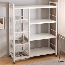 Shelves, Multi-Layer Iron Storage Racks, Household Floor-Standing Bookshelves, Balcony Storage Racks, Wall-Mounted Display Racks
