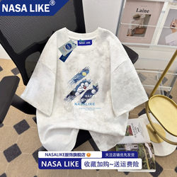 Nasalike Heavyweight Pure Cotton Loose Short-Sleeved T-Shirt for Men, Summer Casual 2025 New Couple Outfit Top ins Trendy Brand