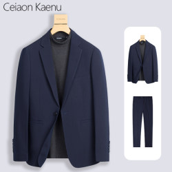 Ceiaon Kaenu Casual Blazer Men's Korean Style Slim Fit Business Formal Suit Groom Wedding