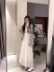 New summer large size fat MM skirt for women with high waist slim draped a-line beauty palate casual long skirt 3-piece set