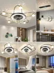 Quạt kết hợp trọn gói cả nhà đèn led âm trần ánh sáng chính khí quyển phòng ngủ 2024 đèn phòng khách đơn giản hiện đại mới sofa gỗ Đồ nội thất thiết kế