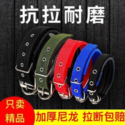 Dog Collar Pet Supplies Dog Collar Neck Collar Medium-Sized Dog Golden Retriever Collar Head Collar Sturdy Double-Row Buckle Neck Collar