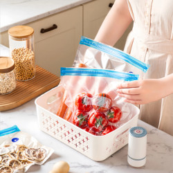 Thickened Vacuum Food Bags, Fresh-Keeping Bags, Refrigerator-Specific Freezer Bags, Compression Sealing Bags, Food Self-Sealing Bags, Sealing Bags