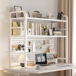 Hollow Desktop Home Storage Rack Computer Desk Multi-Layer Bookshelf Student Iron Desk Office Desk Storage Rack