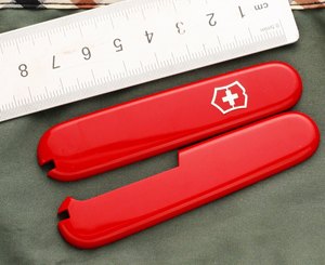 
84mm Swiss Army Knife Accessories 0.3303 Waiter 0.3803 Athlete Metal Label Blade Handle Case