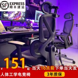E-Sports Chair, Ergonomic Chair, Waist-Protecting Sitting Posture Computer Chair, Home Comfortable Long-Sitting Reclining Office Chair, Backrest Chair