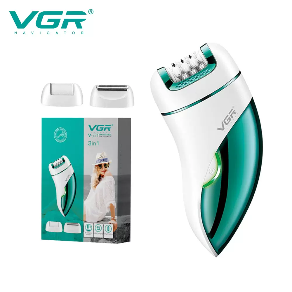 VGR跨境剃毛器三合一女士专用充电数显拔毛器电动脱毛器新款V-728 