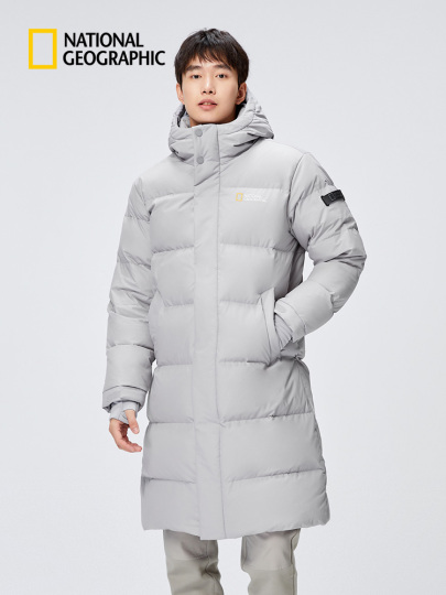 ナショナル ジオグラフィック メンズ ロング ダウンジャケット
