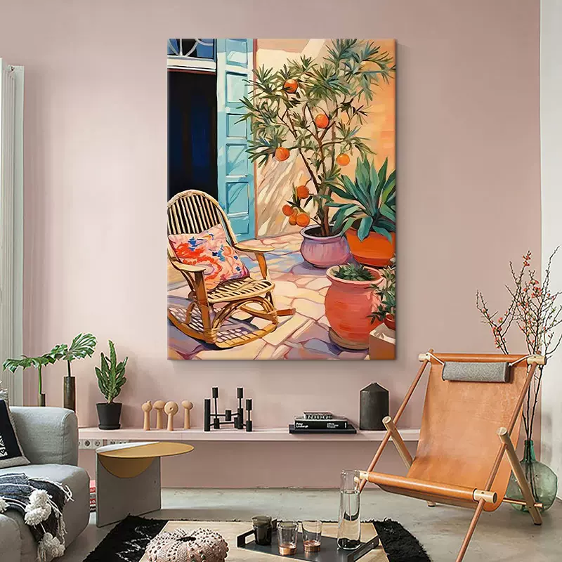 毕加索纯手绘油画抽象艺术创意大师名挂画客厅玄关走廊丙烯装饰画-Taobao