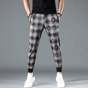 
Spring and autumn book pants men's casual pants men's versatile trendy brand Korean printed bouquet feet pants trendy sports sweatpants men