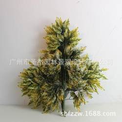 Simulated plants, artificial trees, indoor and outdoor simulated banyan leaves, PU rubber leaves, fake banyan leaves, decoration can be designed according to drawings
