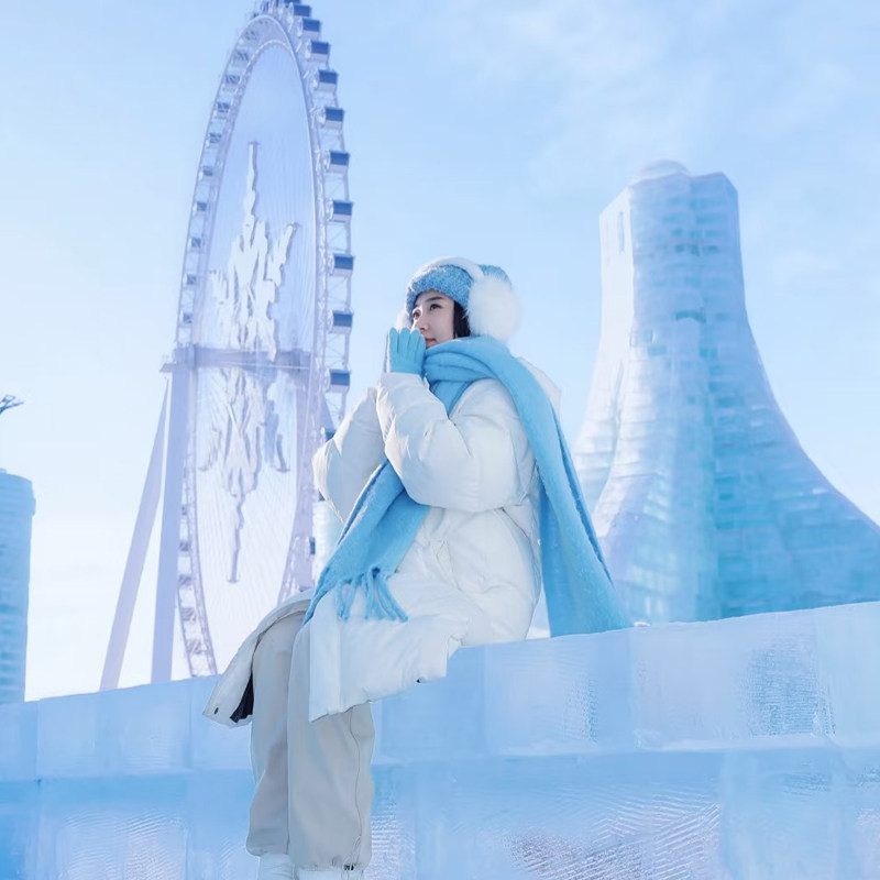 哈尔滨亚布力雪乡5天4晚东北虎林园镜泊湖冬捕滑雪东北旅游私家团