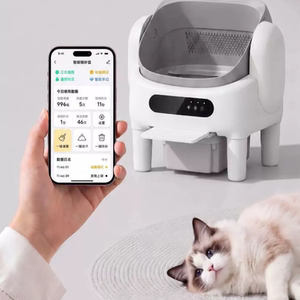 
2026 New Intelligent Fully Automatic Cat Litter Box Large Deodorizing Semi-Enclosed Cat Toilet Odor Separating Automatic Shit Scooping Machine