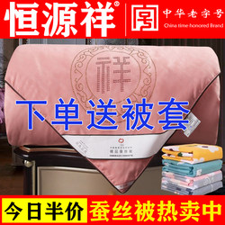 Authentic Silk Quilt 100 Mulberry Silk Cotton Summer Cool Quilt Core Air Conditioning Mother-In-Law Spring & Fall Warm Double Thickeneded Winter Quilt