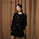 DIANA VEVINA new winter corrugated curly acetate velvet small fragrance style short jacket set