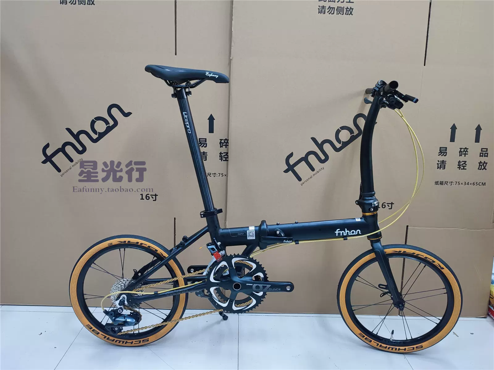 廣州風行專賣fnhon 16寸KAD1618 ZEPHYR 超輕349碟煞鋁架摺疊整車-Taobao