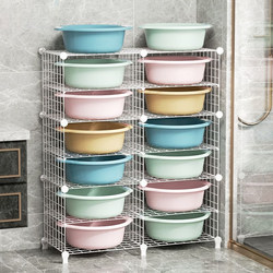 Floor-standing household multifunctional washbasin stand