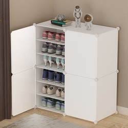 Simple Shoe Cabinet for Home Use, Dust-Proof Storage Solution, Multi-Layer Indoor Shoe Rack, Aesthetically Pleasing, Economical, Large Capacity for Placing at the Entrance