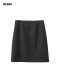 ICEDUST 25 Spring and Autumn Series Side Zipper Straight Stitch Basic Casual Skirt Short Skirt Women