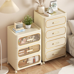 Drawer-Type Storage Cabinet for Home Living Room, Toy and Snack Organizer, Bedroom Bedside Cabinet, No-Installation Storage Cabinet