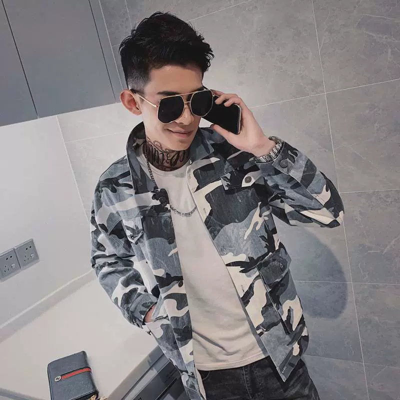 Autumn and winter new camouflage jacket multi-pocket jacket-Taobao