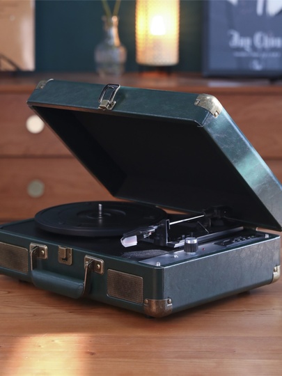 Closley レコードプレイヤー/Bluetoothスピーカー Whatplus P01 レコードプレーヤー Bluetoothスピーカー レトロ