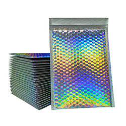 Laser Film Bubble Bags, Rainbow Film Bags, Colorful Bubble Envelopes, Reinforced Packaging, Packing Foam Bags, in Stock