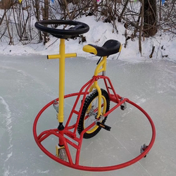 Indoor and Outdoor Ice and Snow World Non-Motorized Amusement Equipment, Ice Double Bike, Ice Fun Bike, Snow Bike