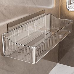 Bathroom Storage Rack Bathroom Toilet Toilet Punch-Free Wall-Mounted Washbasin Wall Cosmetics Storage Rack