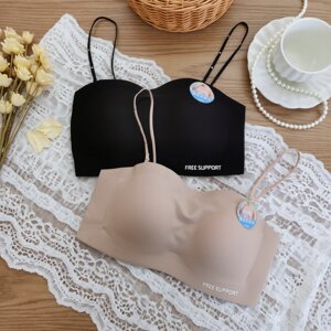 
Xiangxiouxiu 26212002 new style no steel ring skin-friendly cotton shoulder straps removable non-slip seamless underwear bra