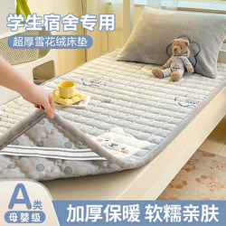 Winter Coral Milk Velvet Thickened Mattress 90X190Cm Student Dormitory Single Bed Mattress Pad Quilt Blanket