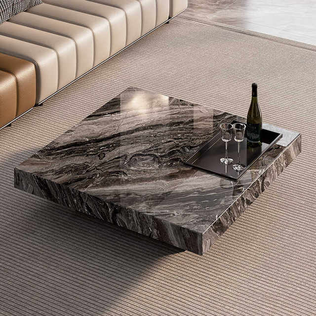Italian minimalist slate coffee table for living room home 2024 new ...