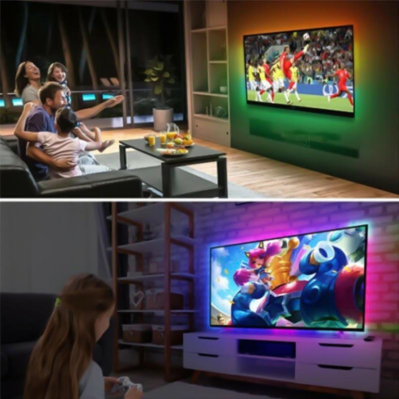 RGB LED Ʈ DIY AMBILIGHT TV PC 帲 ũ USB LED Ʈ-