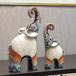 German European-Style Light Luxury High-End Elephant Ornaments for Living Room Tv Cabinet and Wine Cabinet Decoration, Moving House and Housewarming Gifts