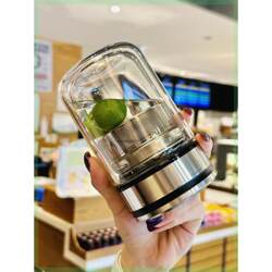 Unbreakable Tempered Glass Cup, Tea and Water Separation, Tea Brewing Cup, Small Cup, High Aesthetic Value, Office Drinking Cup for Women