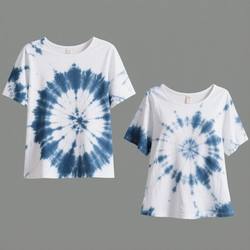 Tie-Dye White T-Shirt for Men and Women Short-Sleeved Pure Cotton Half-Sleeved Blank Clothes Kidsren's Handmade DIY Painting Graffiti Cultural Shirt